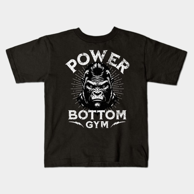 Power Bottom Gym Wear Kids T-Shirt by BankaiChu